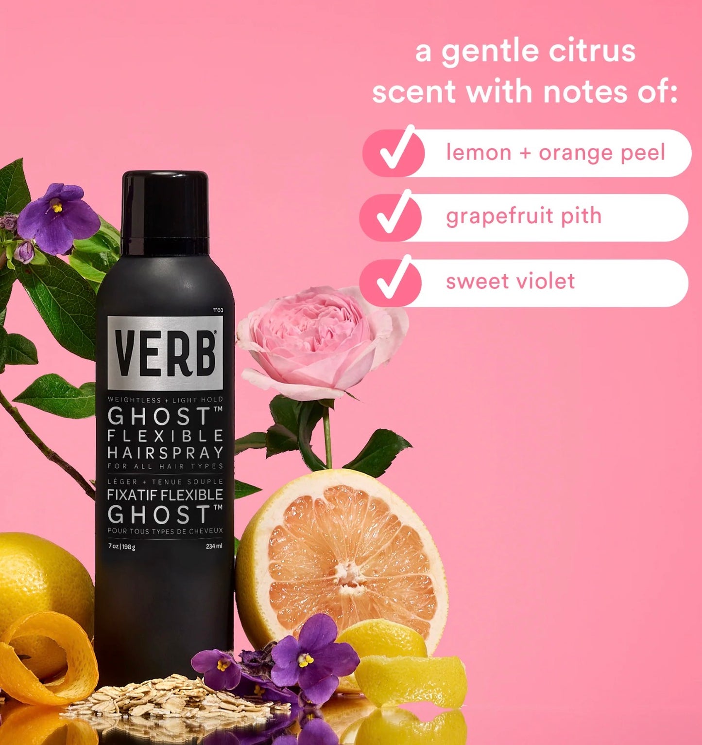 Light Hold Medium Hold Hairspray 230ml Ghost - Verb