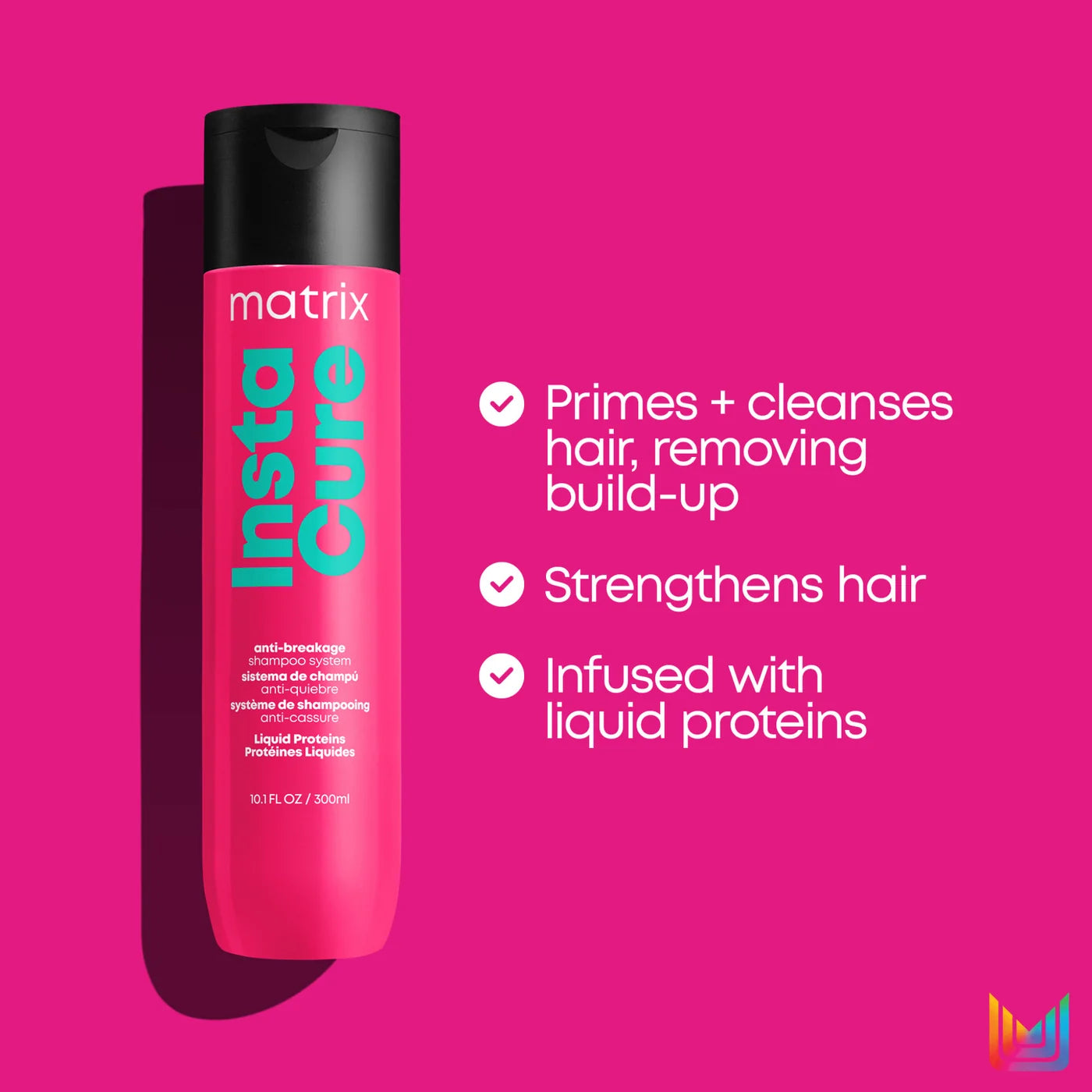 Shampoing anti-casse pour cheveux abîmés 1000 ml InstaCure - Matrix