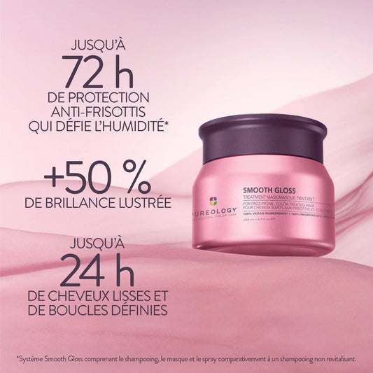 Masque Lissant Instantané anti-frisottis 250 ml Smooth Gloss - Pureology
