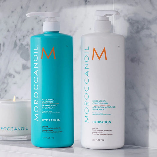 Revitalisant Hydratation hydratant pour cheveux secs 1L - Moroccanoil