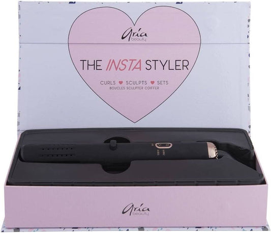 Fer plat Idéal pour les boucles ou les ondulations Insta Styler - Aria