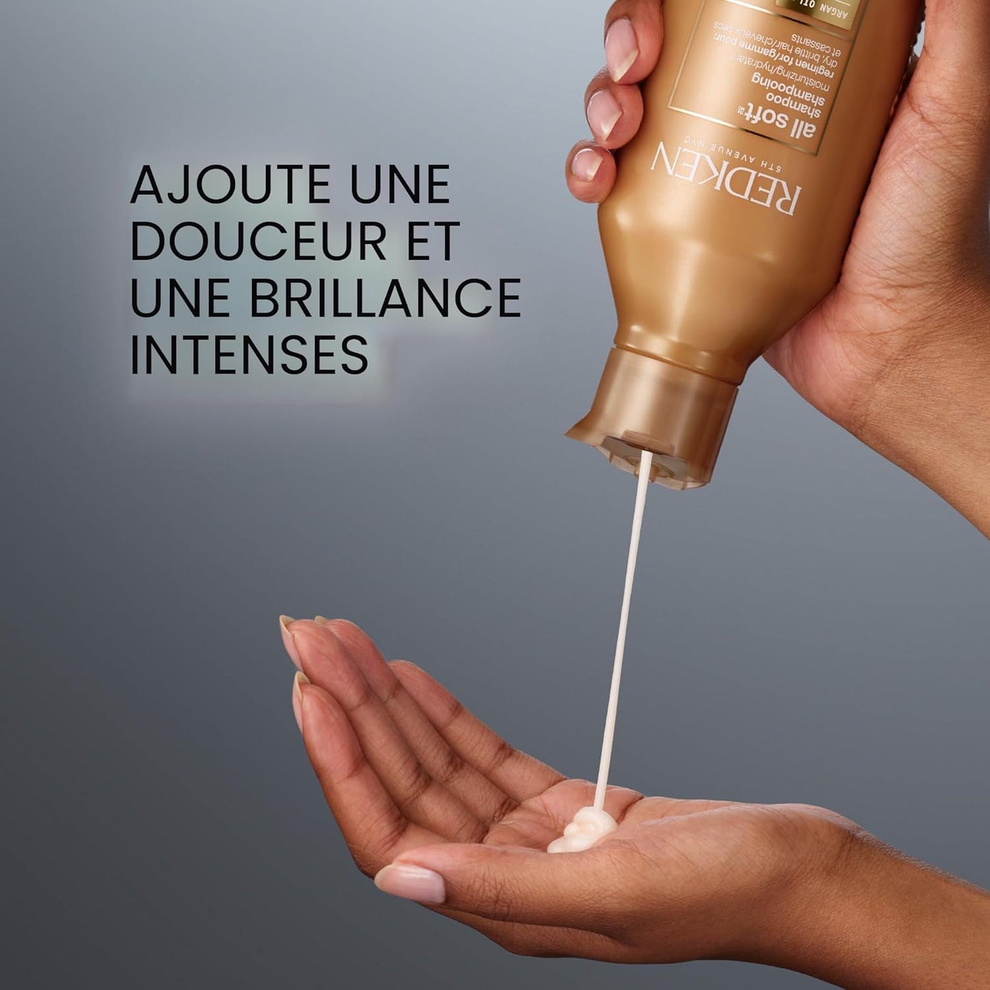Shampoing à l’huile d’argan pour cheveux secs 1L All Soft - Redken