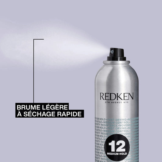 Spray de finition, fixatif tenue souple 290 ml 12 Brushable - Redken