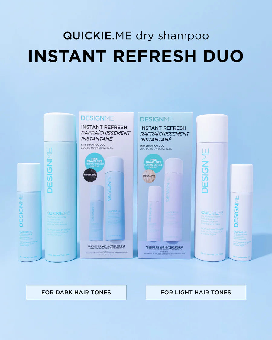 Quickie.Me Dark Tone Dry Shampoo Duo 339+96 ml - Design.Me