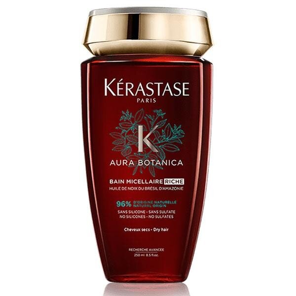 Bain Micellaire Riche Shampoing a 98% D'origine naturelle 250 ml Aura Botanica - Kérastase