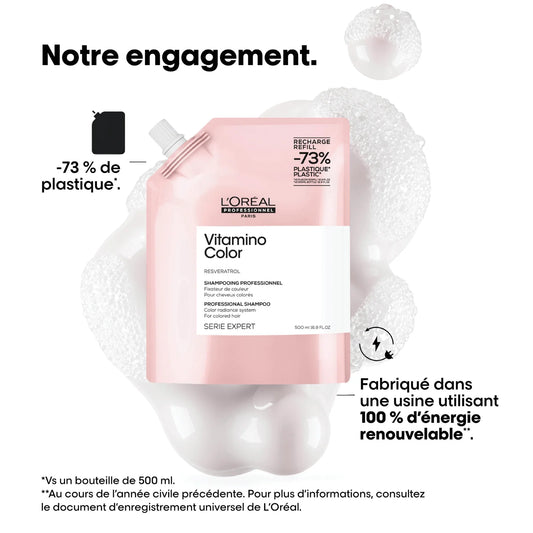 Recharge Shampoing pour Cheveux Colorés 500 ml Vitamino Color - L'Oréal Professionnel