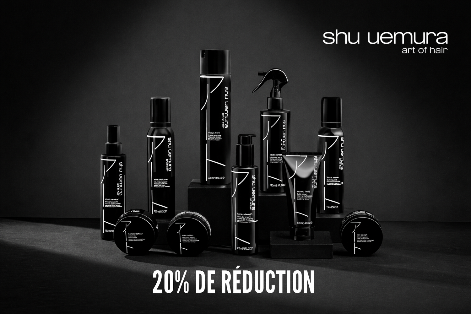 -20% Stylers & Huile Shu uemura