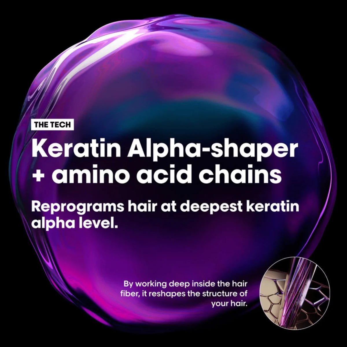 Shampoing Lissant & Disciplinant 1000 ml Kératine Alpha Sleek - LOréal Professionnel