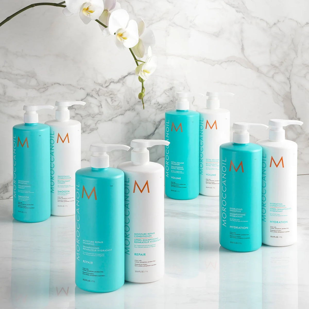 Revitalisant Hydratation hydratant pour cheveux secs 1L - Moroccanoil