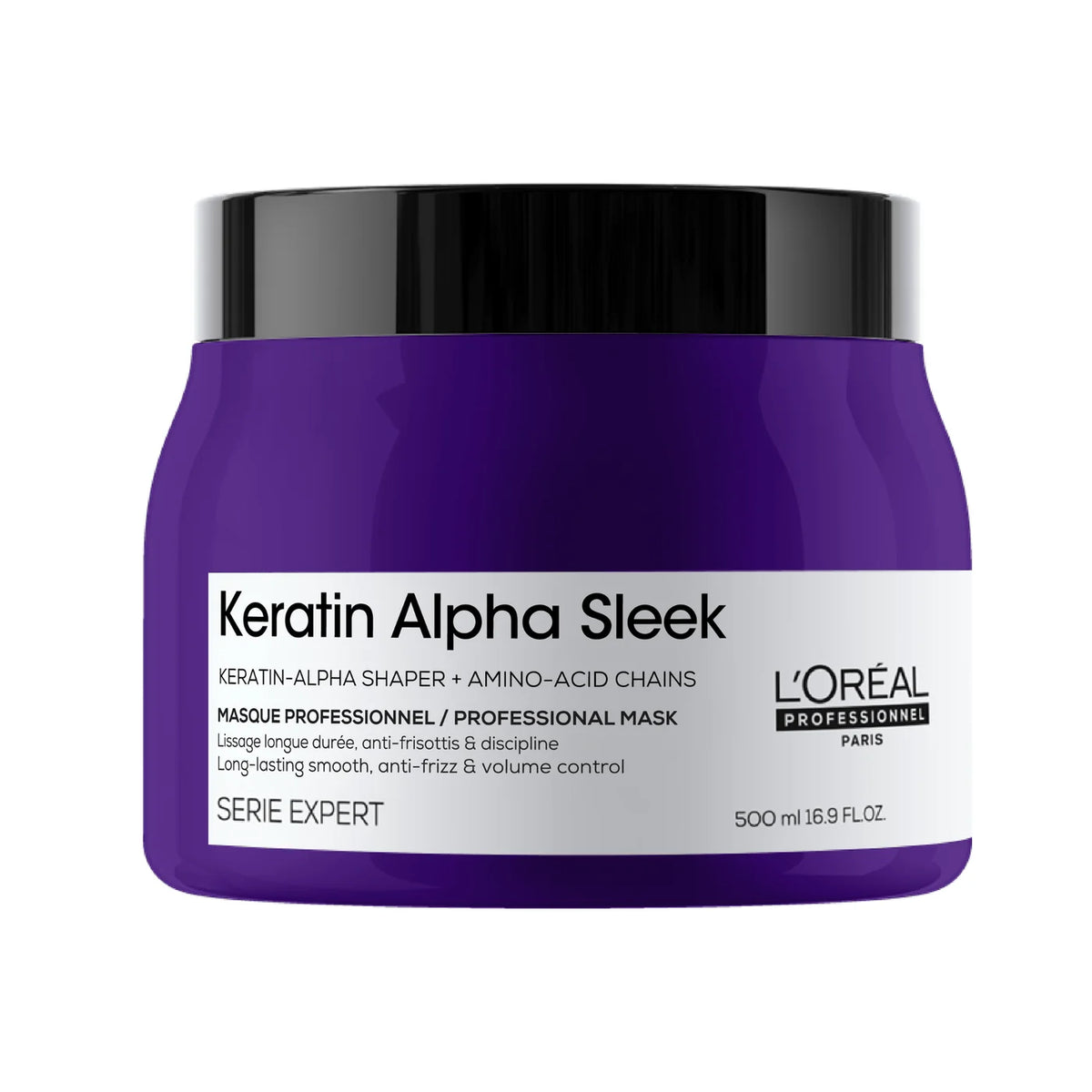 Masque Lissant & Disciplinant 500 ml Kératine Alpha Sleek - L’Oréal Professionnel
