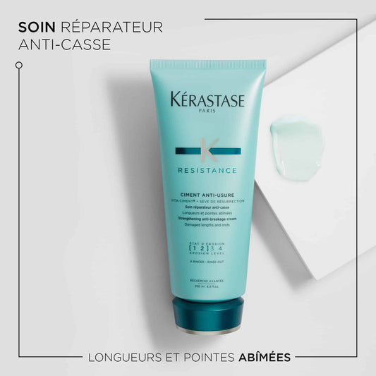 Ciment Anti-Usure Revitalisant pour cheveux cassants 200 ml Résistance - Kérastase