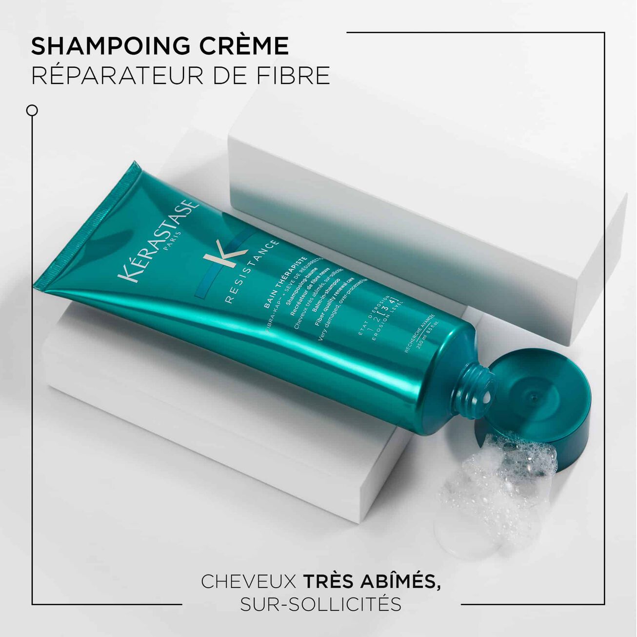 Bain Thérapiste Shampoing pour cheveux très abîmés 250 ml Résistance - Kérastase