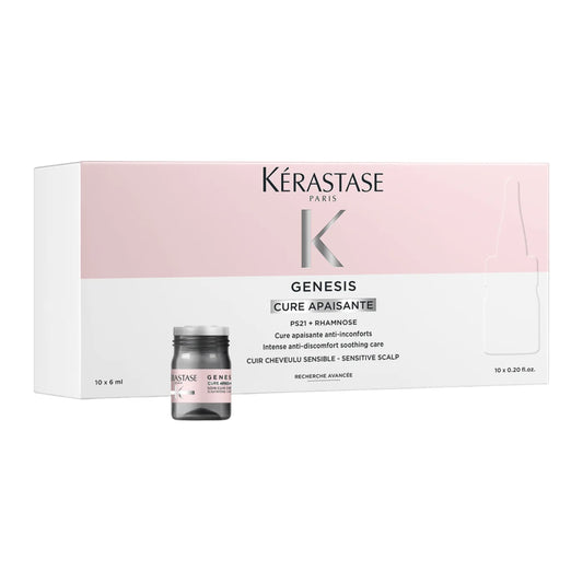 Cure Apaisante anti-inconforts pour cuir chevelu sensible 10x6ml Genesis - Kérastase