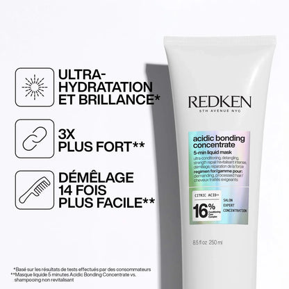 Masque 5 minutes pour cheveux abîmés 250 ml Acidic Bonding Concentrate - Redken