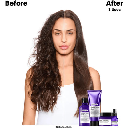 Shampoing Lissant & Disciplinant 1000 ml Kératine Alpha Sleek - LOréal Professionnel