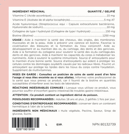 Gummies pousse & fortification x60 JUJUBES KHAEVEN - Kevins Kyle