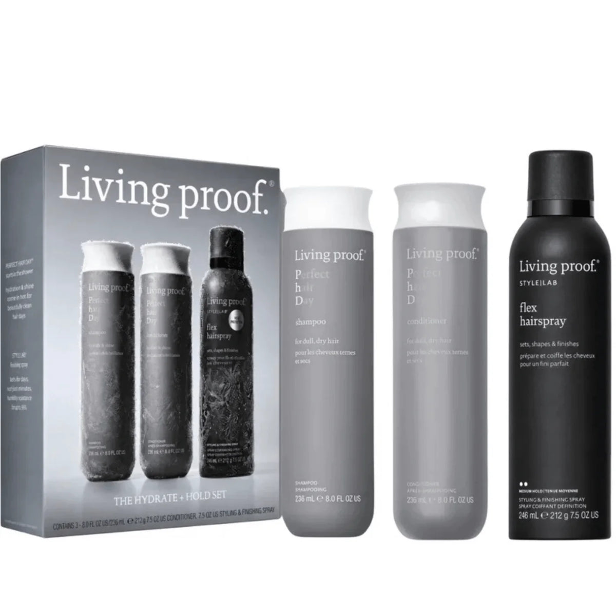 Coffret des fêtes Trio Hydrate & Hold Perfect Hair Day & Flex Hairspray - Living Proof