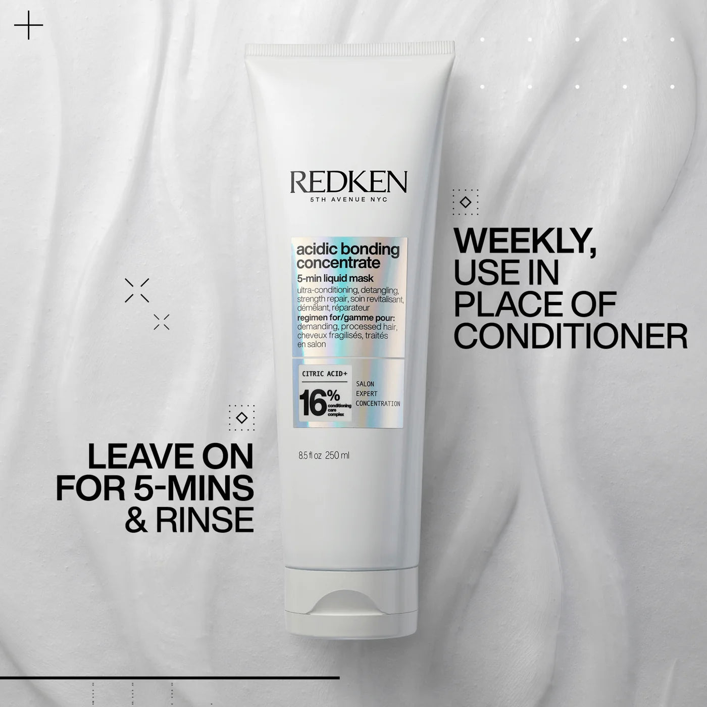 Masque 5 minutes pour cheveux abîmés 250 ml Acidic Bonding Concentrate - Redken