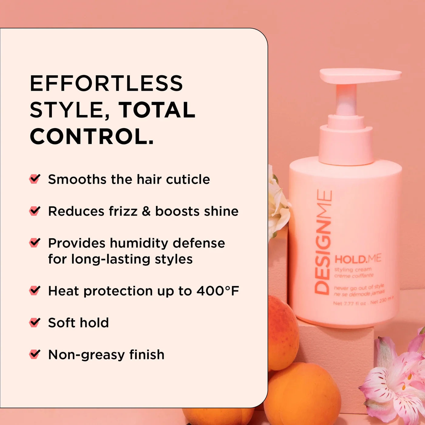 Crème coiffante 230 ml Hold.Me - Design.Me