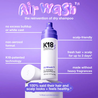 Shampoing Sec AirWash format voyage 48 ml - K18