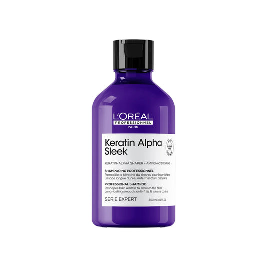 Keratin Alpha Sleek Smoothing & Disciplining Shampoo 300 ml – L’Oréal Professionnel