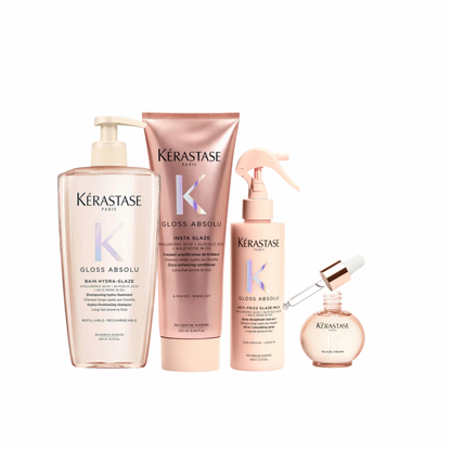 Routine Brillance et Anti-frisottis pour cheveux fins à moyens Gloss Absolu - Kérastase