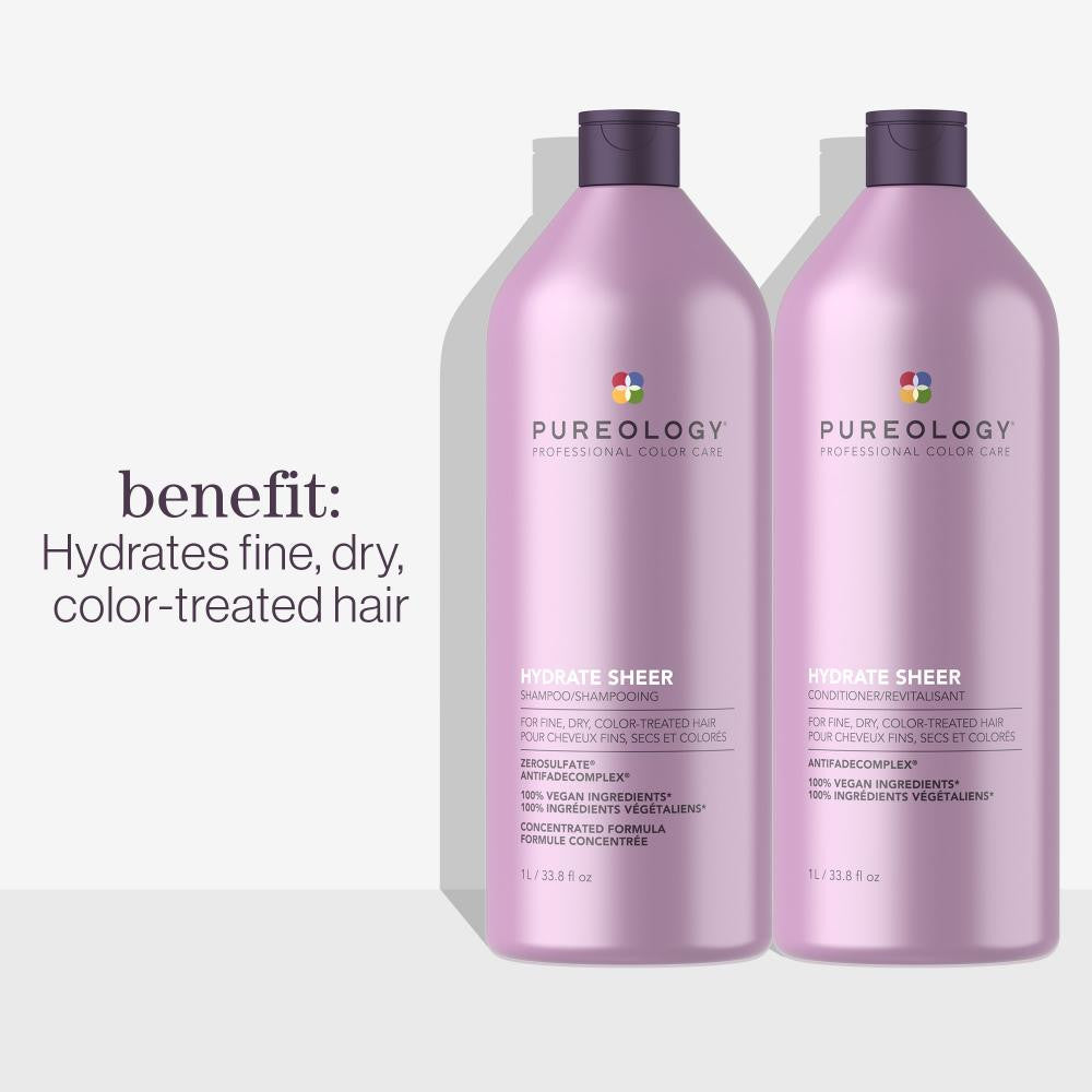 Shampoing pour les cheveux secs et fins 1L Hydrate Sheer - Pureology