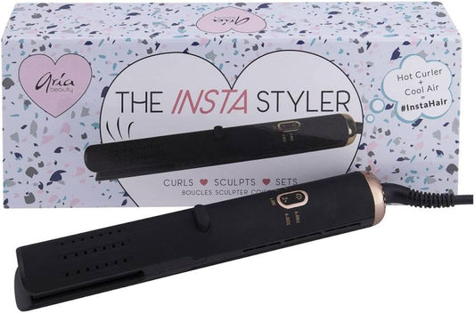 Fer plat Idéal pour les boucles ou les ondulations Insta Styler - Aria