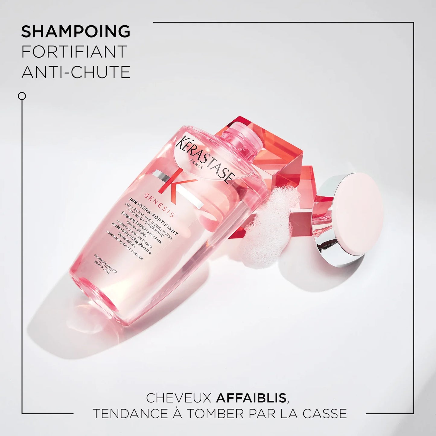 Recharge bain Hydra-Fortifiant Shampoing pour cheveux fragiles 500 ml Genesis - Kérastase
