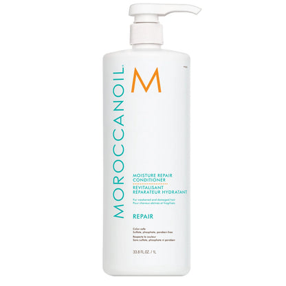 Revitalisant réparateur hydratant pour cheveux abîmés 1L - Moroccanoil