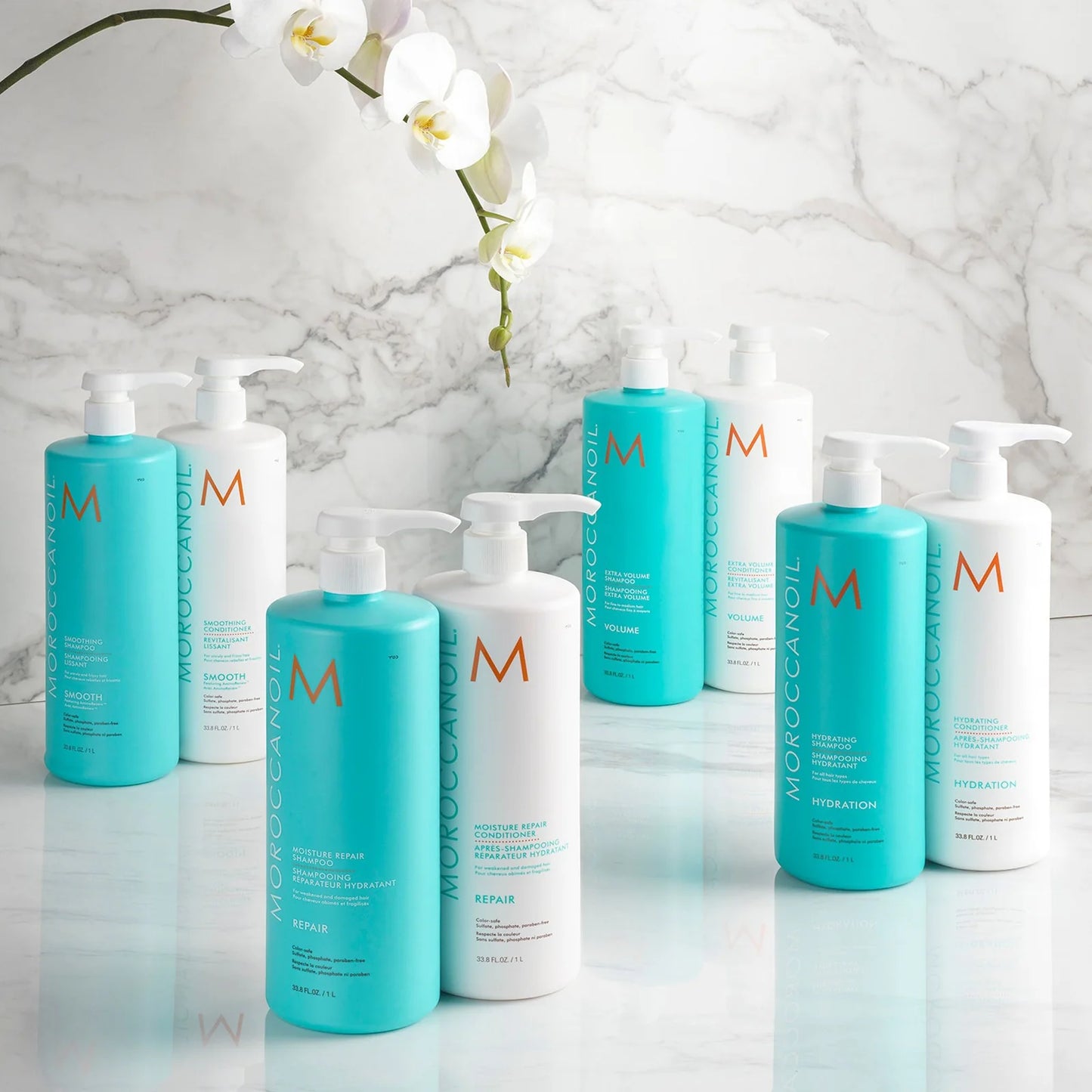 Revitalisant réparateur hydratant pour cheveux abîmés 1L - Moroccanoil