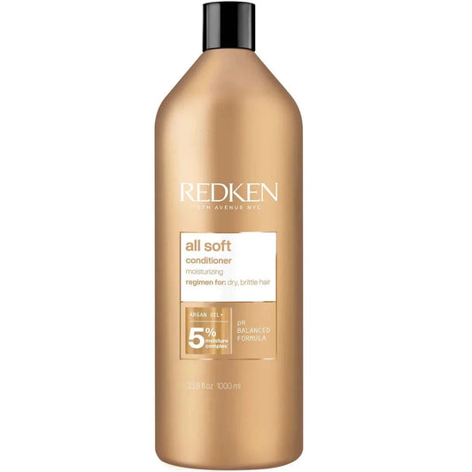 Revitalisant à l’huile d’argan pour cheveux secs 1L All Soft - Redken