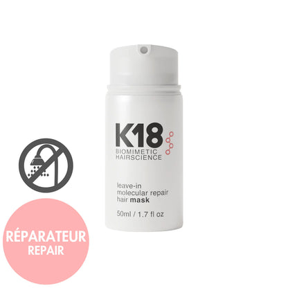 Masque capillaire sans rinçage à réparation moléculaire 50 ml - K18