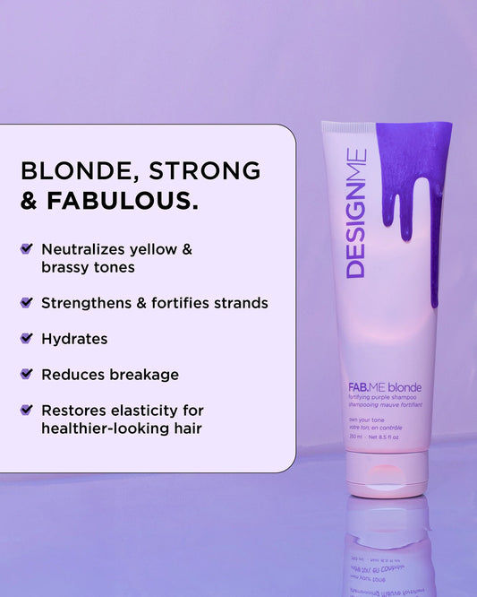 Fortifying Mauve Shampoo for Blondes 250ml Fab.Me - Design.Me