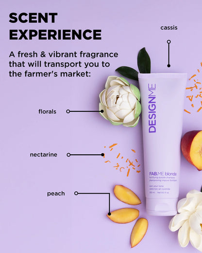 Shampoing Mauve Fortifiant pour les blondes 250 ml Fab.Me - Design.Me