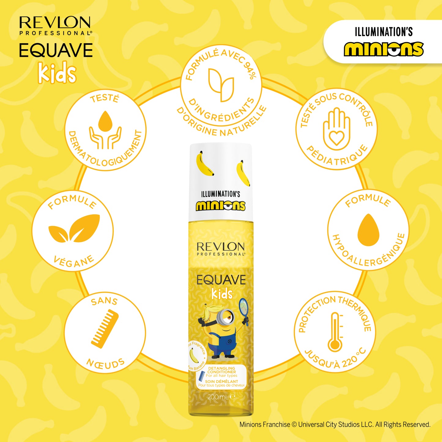 Soin dêmélant a la banane pour enfants 200 ml Equave Kids - Revlon