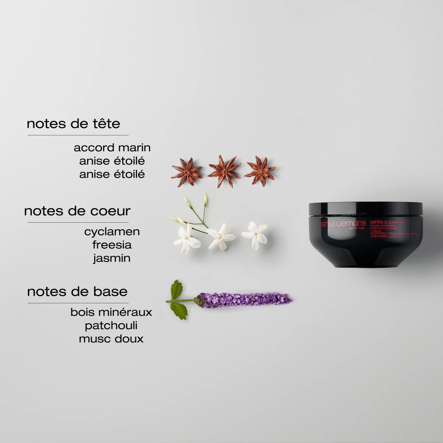 Routine Revitalisation Intense Anti-frisottis & Brillance pour cheveux moyens à épais Ashita suprême - Shu uemura