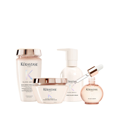Routine Brillance & anti-frisottis pour cheveux moyens à épais Gloss Absolu - Kérastase