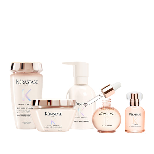 Routine brillance & anti-frisottis pour cheveux moyens à épais Gloss absolu - kerastase