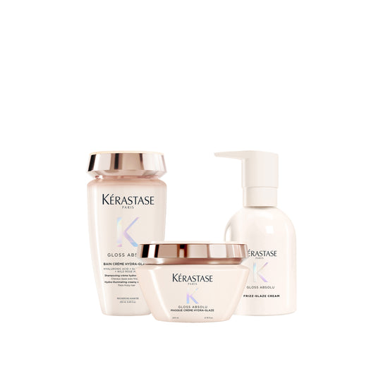 Routine Brillance & anti-frisottis pour cheveux moyens à épais Gloss Absolu - Kérastase