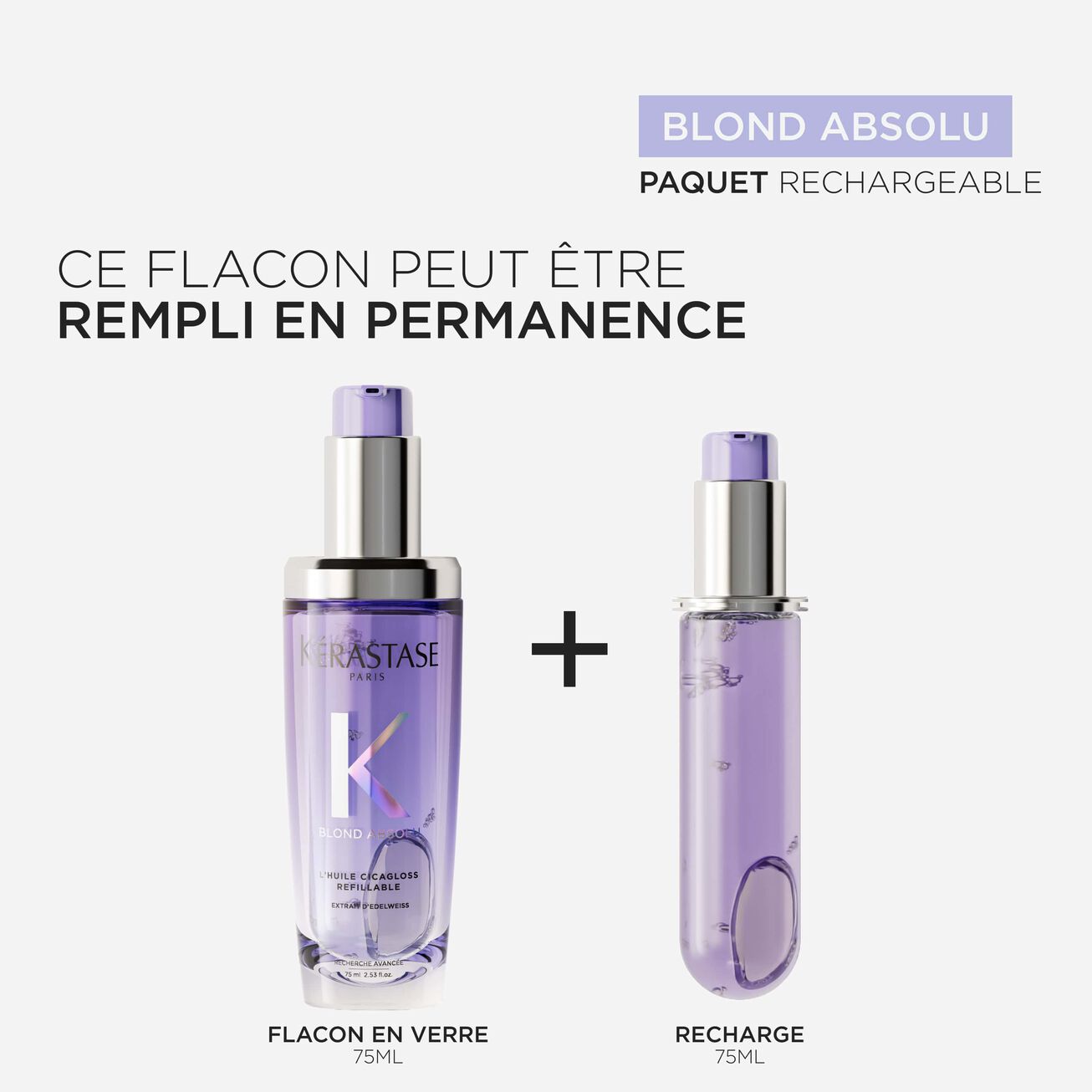 Duo d'huile Cicagloss pour Cheveux Blonds Blond Absolu - Kérastase