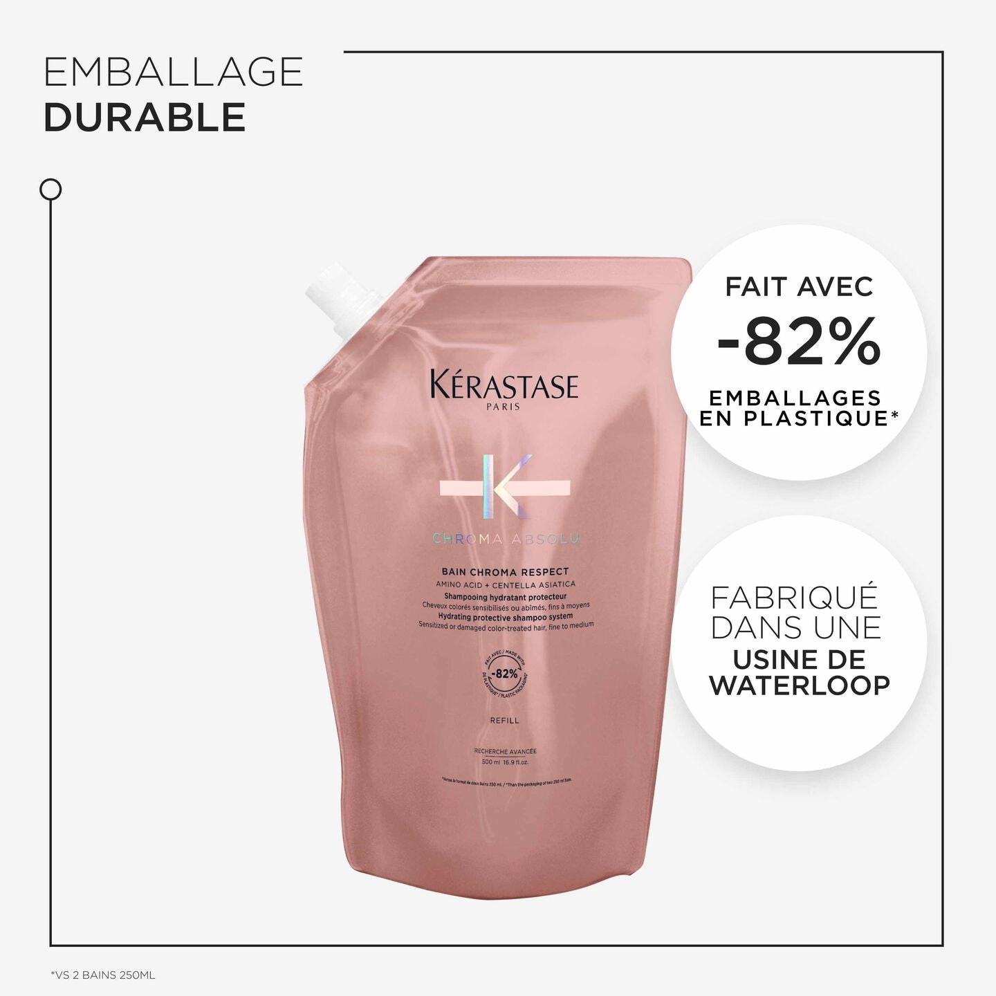 Bain Chroma Respect Chroma Absolu Refill 500 ml - Kérastase