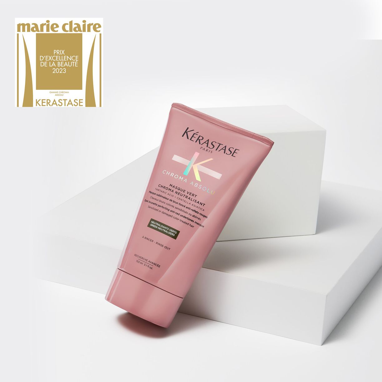 Masque Vert Neutralisant anti reflet rouge 150 ml Chroma Absolu - Kérastase