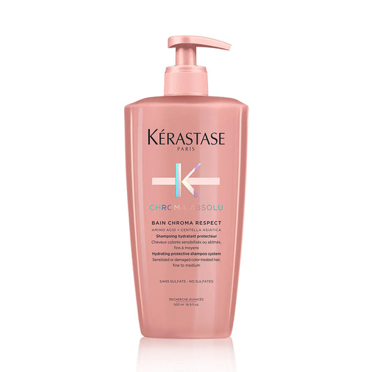 Bain Chroma Respect shampoing Rechargeable 500ml pour cheveux colorés Chroma Absolu - Kérastase