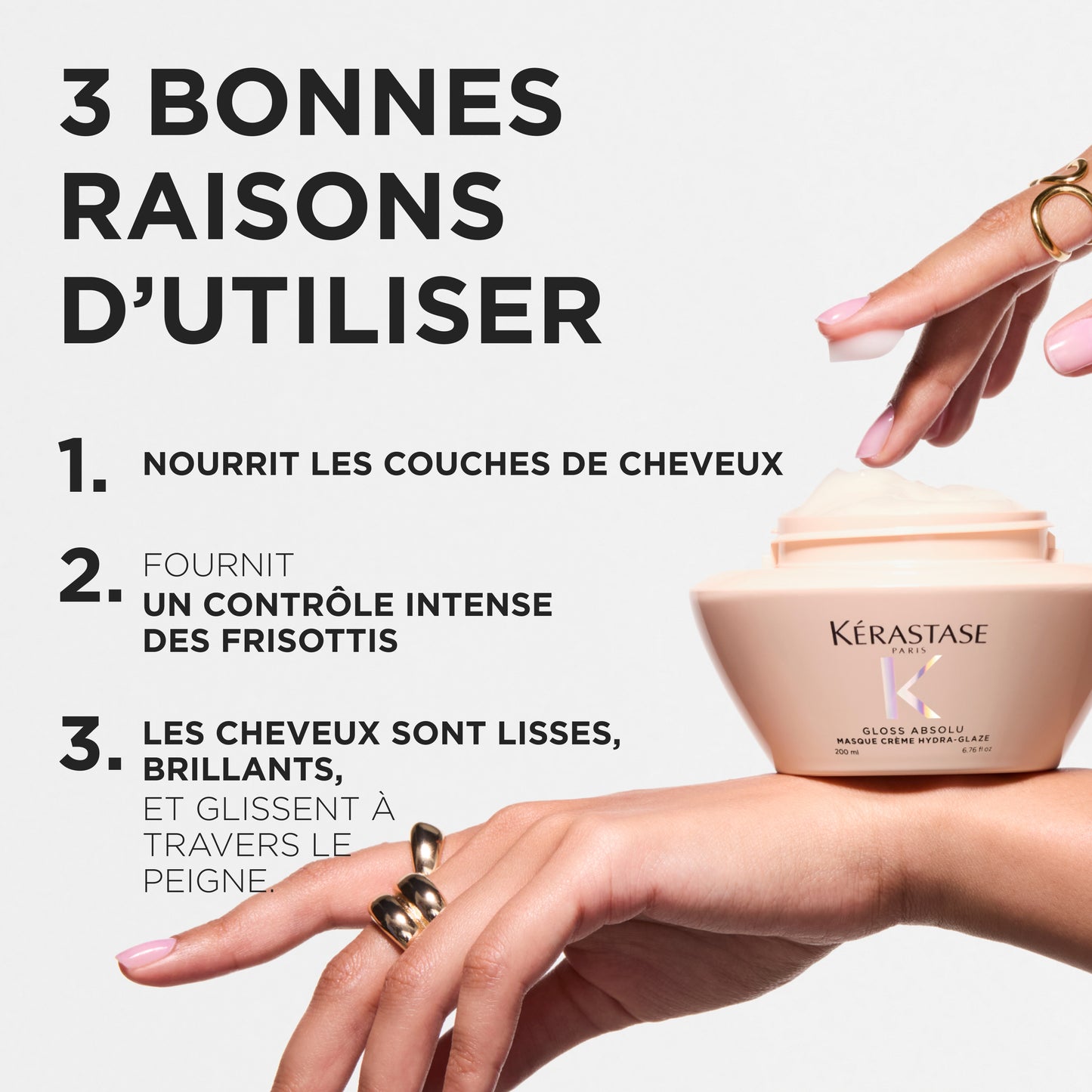 Routine Brillance & anti-frisottis pour cheveux moyens à épais Gloss Absolu - Kérastase