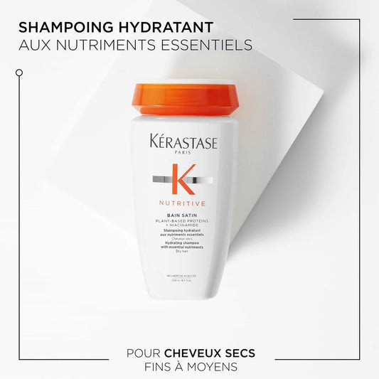 Bain Satin Shampoing pour cheveux secs 250 ml Nutritive - Kérastase