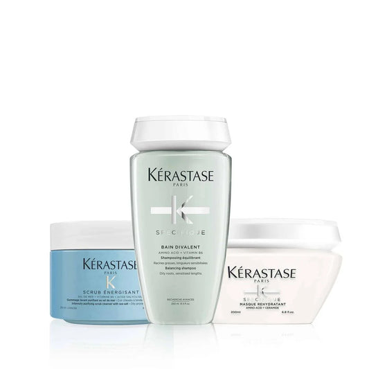 Routine purifiante et sébo-régulatrice Fusio-Scrub Spécifique - Kérastase
