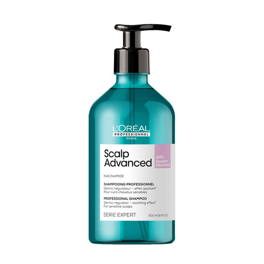 Shampoing Dermo-régulateur Anti-inconfort pour Cuir Chevelu sensible 500 ml Scalp Advanced - L'Oréal Professionnel