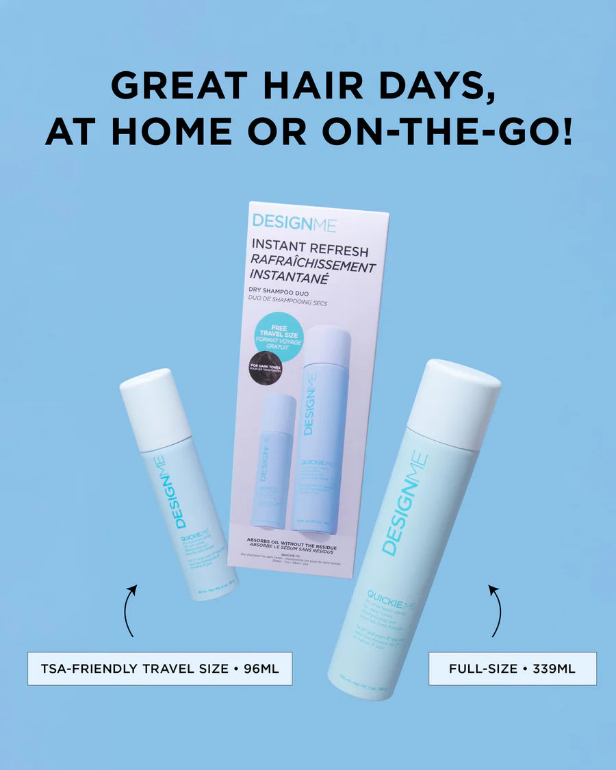 Quickie.Me Dark Tone Dry Shampoo Duo 339+96 ml - Design.Me