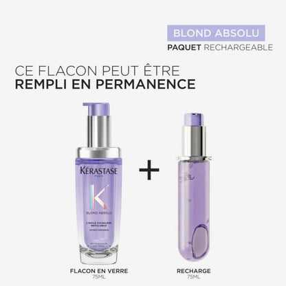 Recharge huile CicaGloss pour Cheveux Blonds 75 ml Blond Absolu - Kérastase